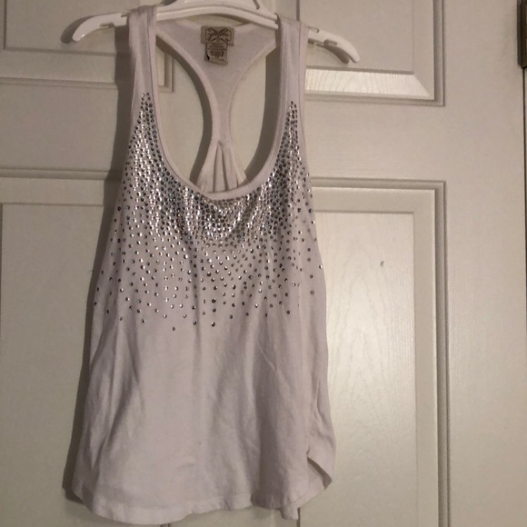 White Racerback Tank Top - Picture 3 of 7